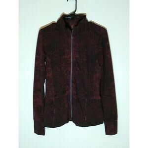 Athleta Shanti Jacquard Jacket - Antique Burgundy - M